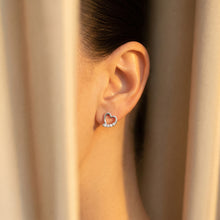 Silver Heart Stud Earrings