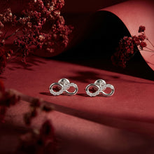 Silver Infinity Stud Earrings
