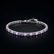 Violet Tennis Bracelet