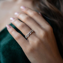 Five-Stone Diamond Floral Band