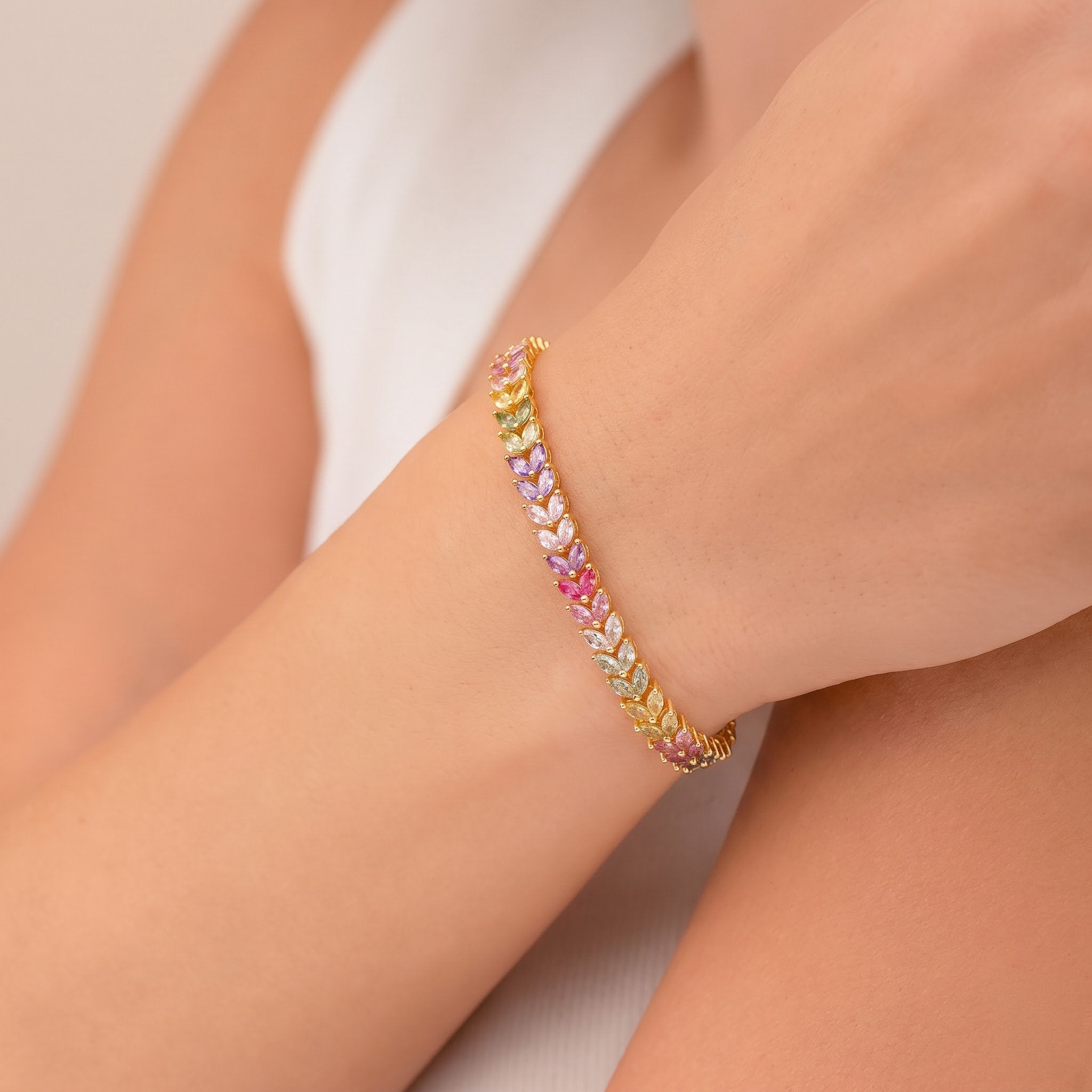 Petal Spectrum Bracelet