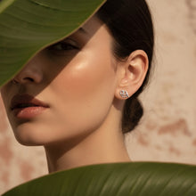 Angel Wing Swirl Stud Earrings
