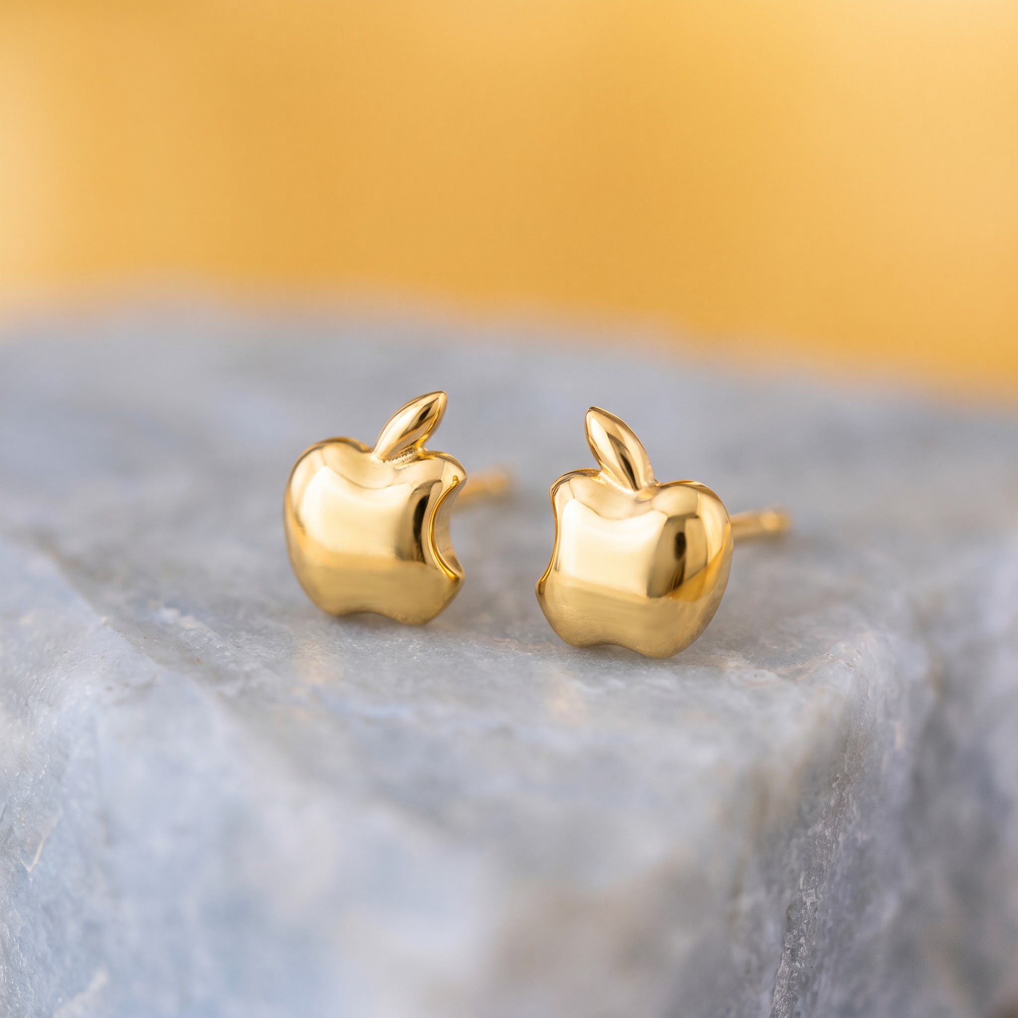 Apple Logo Stud Earrings