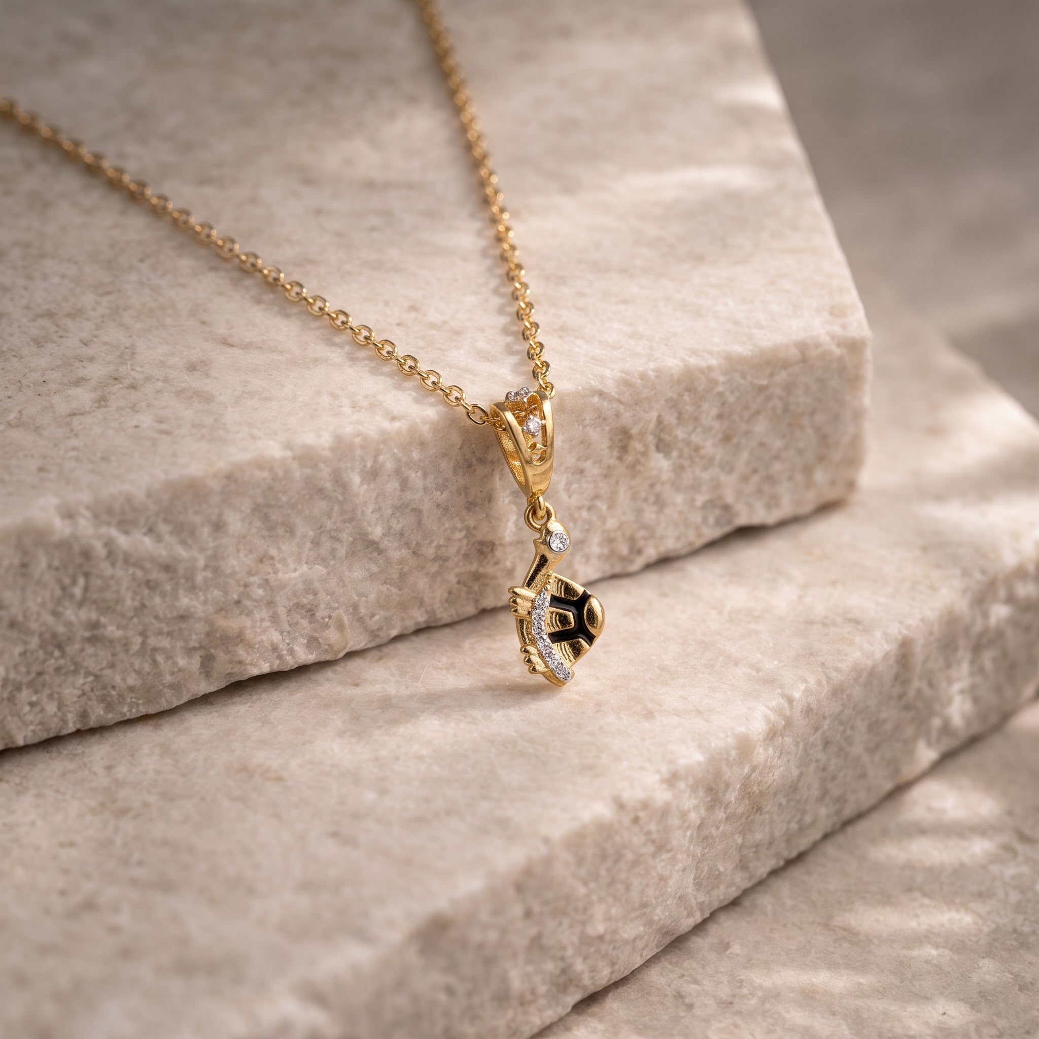 Tortoise Pendant with Chain